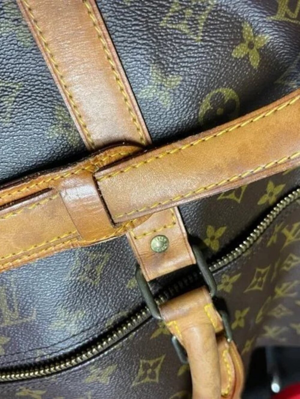 LOUIS VUITTON KEEPALL 60 BANDOULIERE TRAVEL BAG MONOGRAM - Picture 13 of 13